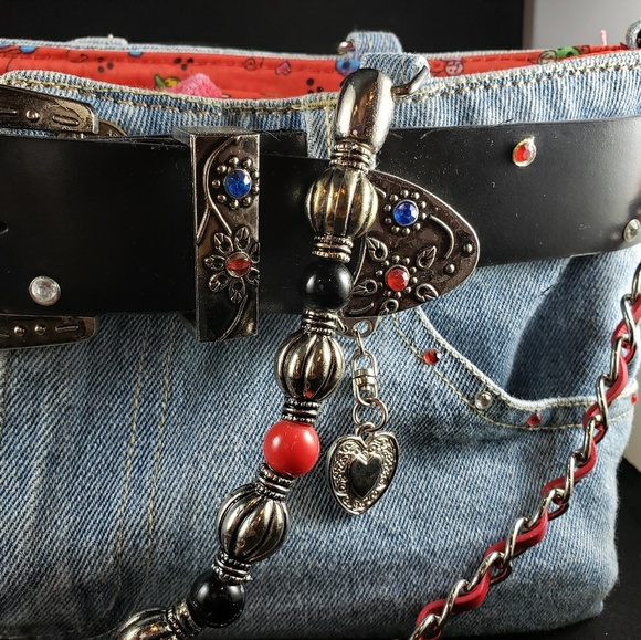 Ladybug Trade Jean's Bag Purse - Picture 3 of 8